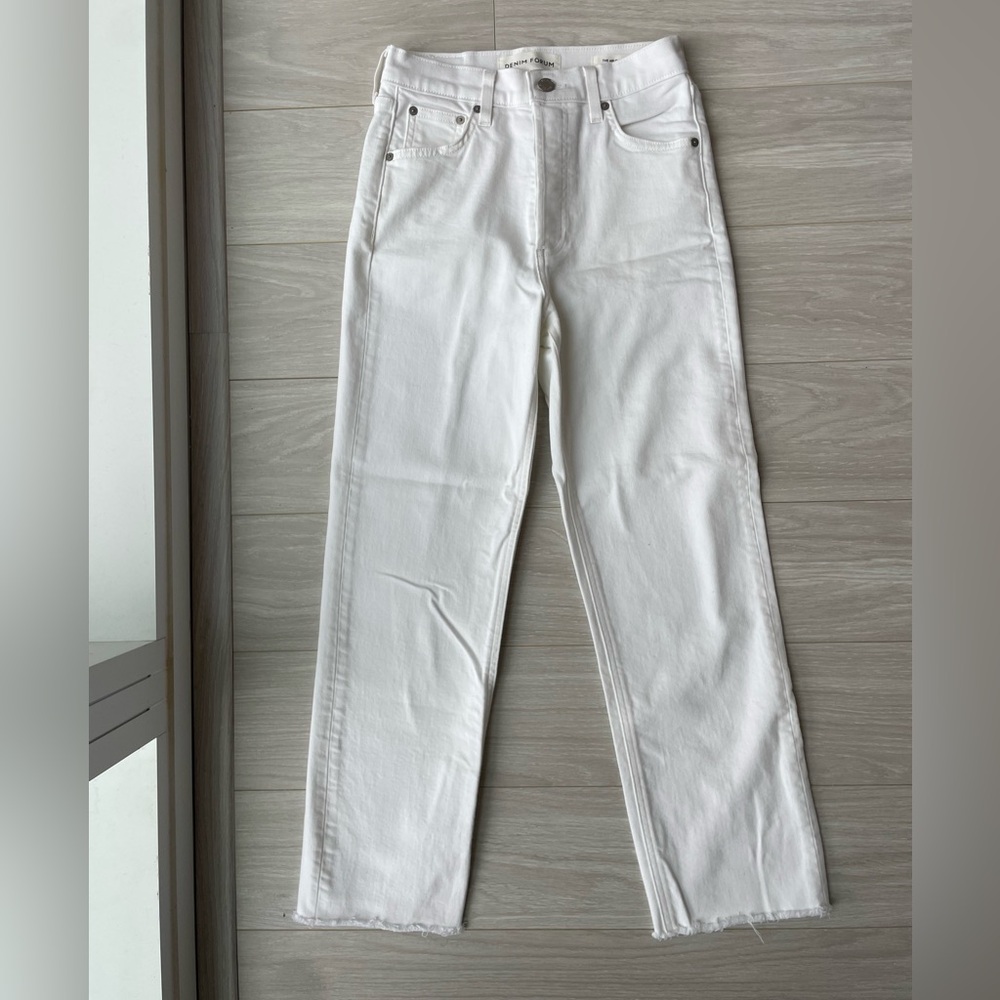 Denim Forum Aritzia Arlo Hi-Rise Straight Jean